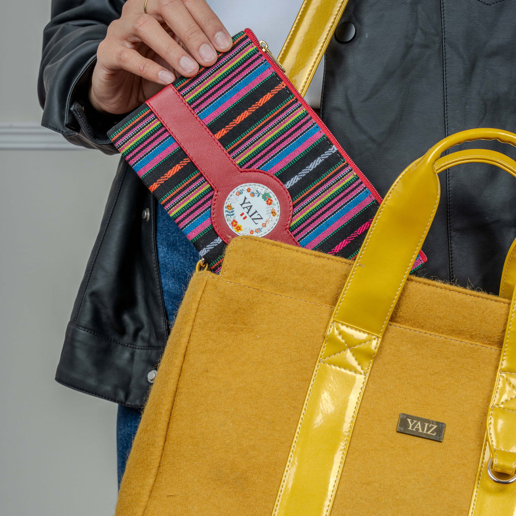 Cartera del fieltro de alpaca