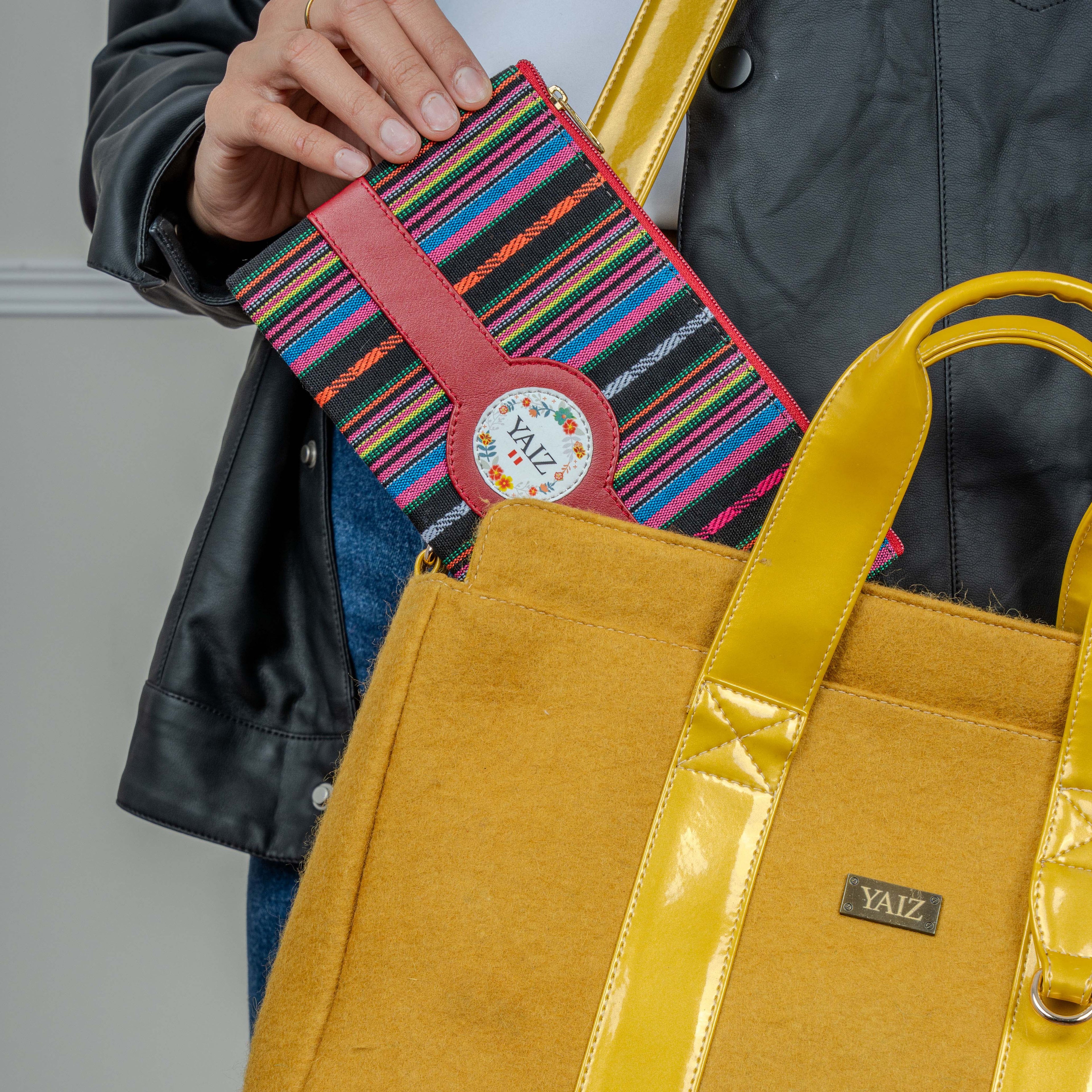 Cartera del fieltro de alpaca