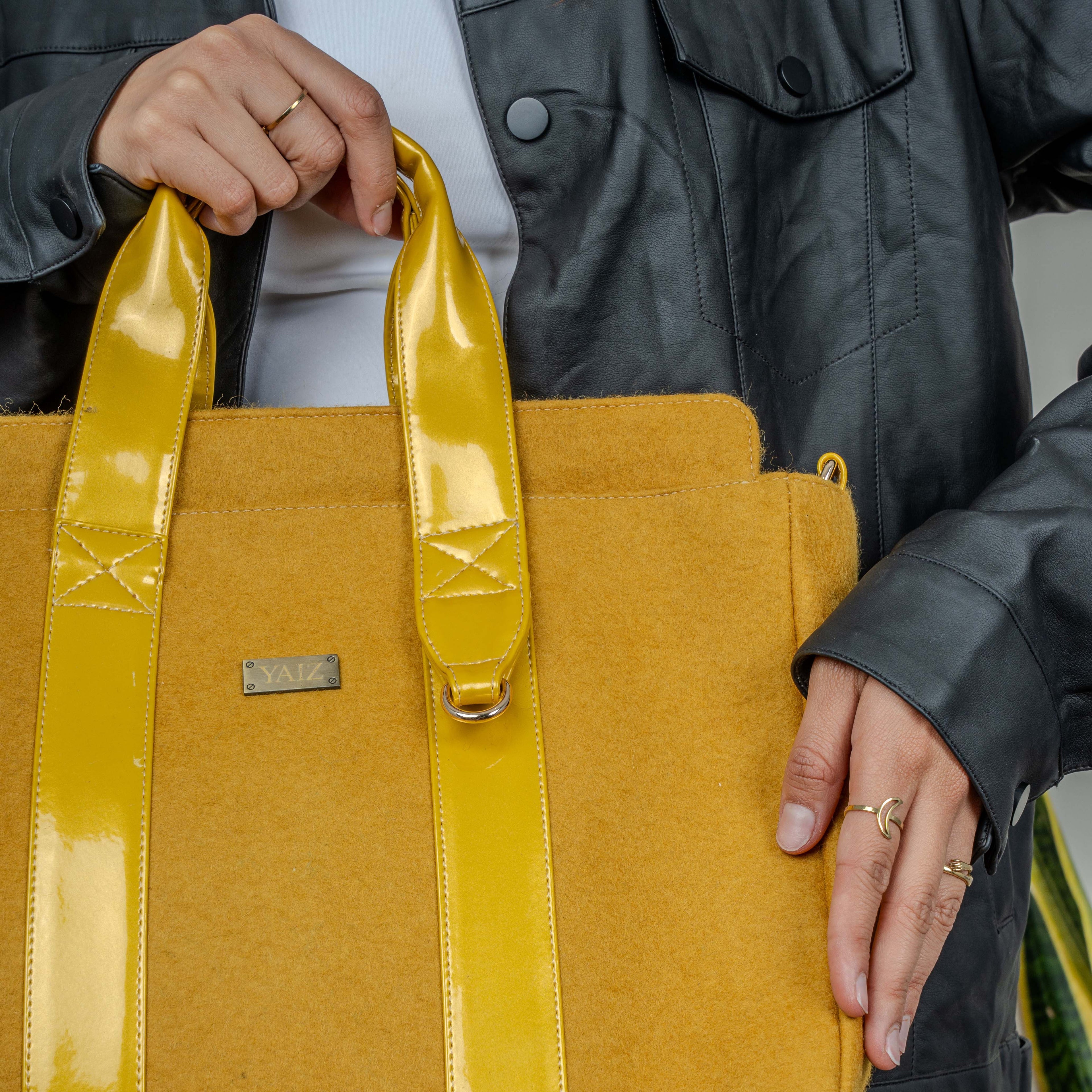 Cartera del fieltro de alpaca