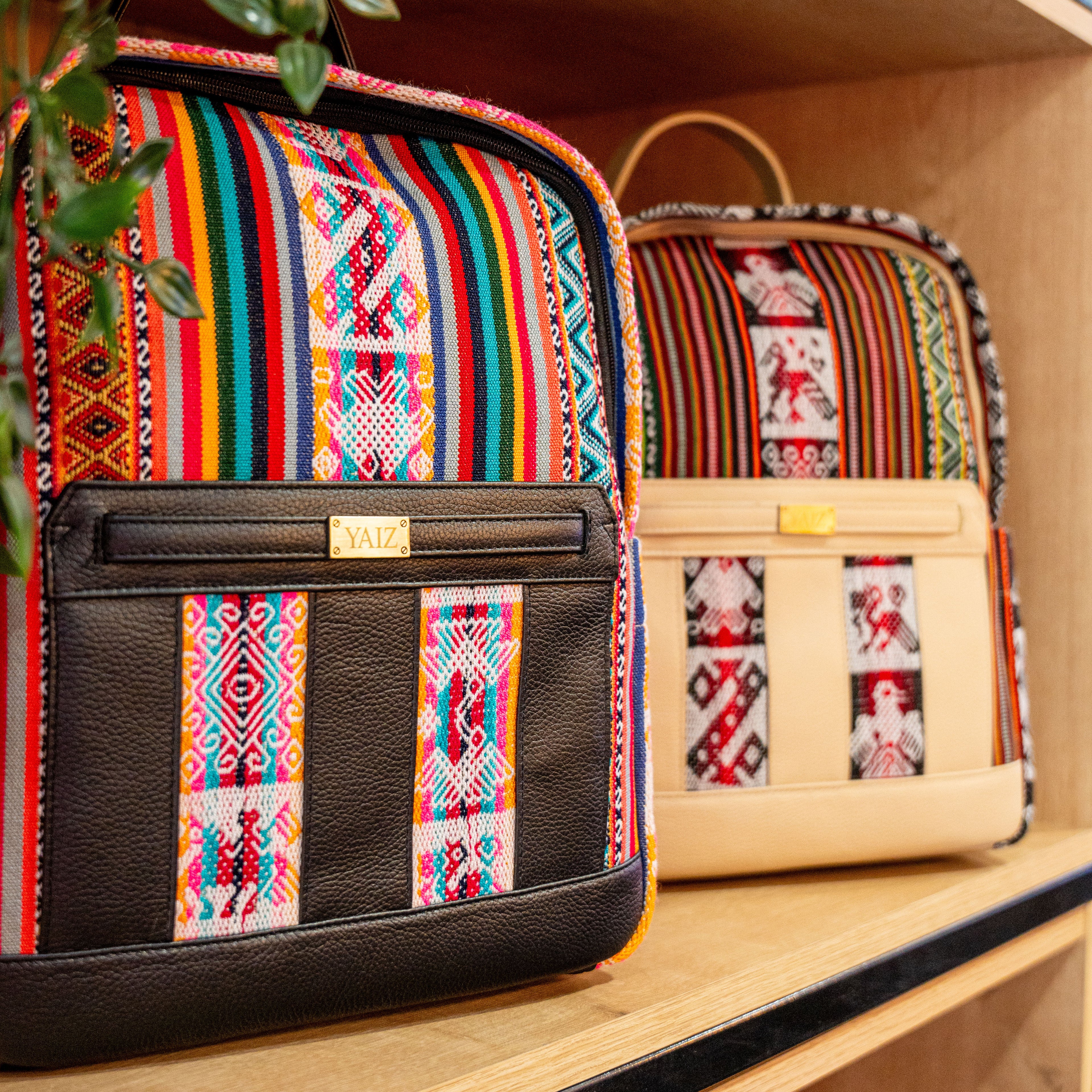 Mochila telar de cuero